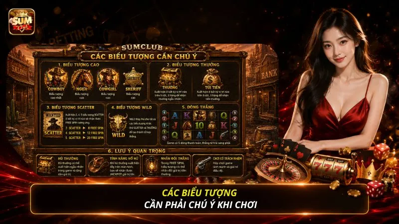 Các biểu tượng cần phải chú ý khi chơi