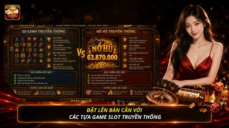 Đặt lên bàn cân với các tựa game slot truyền thống