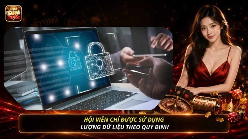 Hội viên chỉ được sử dụng lượng dữ liệu theo quy định