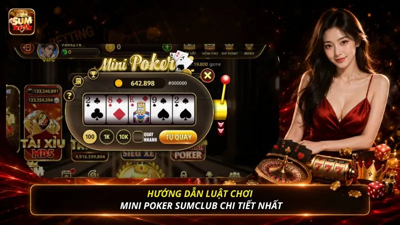 Hướng dẫn luật chơi mini poker SUMCLUB chi tiết nhất